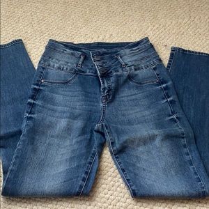 high waited skinny jeans